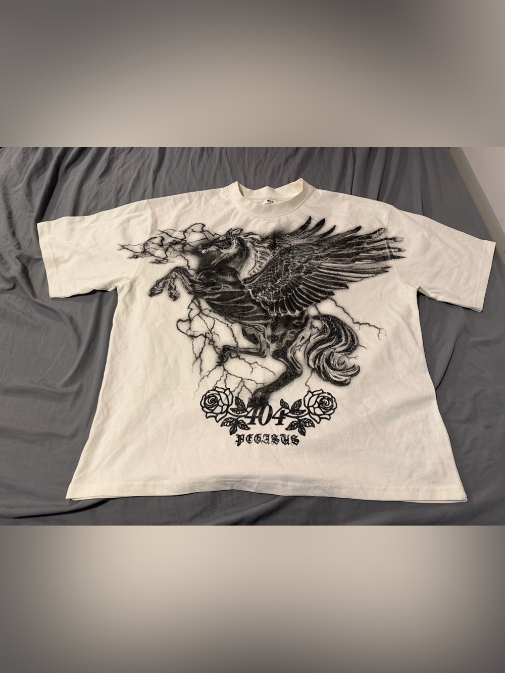 White Pegasus Graphic Tee - 404 Pegasus